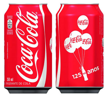 Coca-Cola lança latas para comemorar seus 125 anos