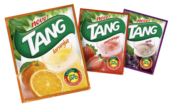 Novo design na embalagem do suco em pó Tang